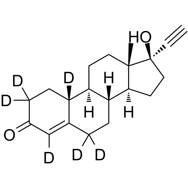 炔诺酮D6结构式