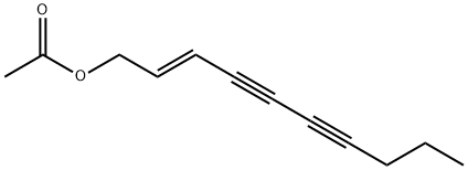 (E)-1-Acetoxy-2-decene-4,6-diyne structure