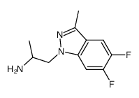 1-(5,6-difluoro-3-methylindazol-1-yl)-2-propylamine结构式