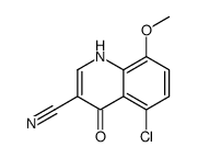 5-氯-4-羟基-8-甲氧基-3-喹啉甲腈结构式