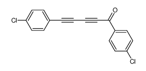 1,5-Bis(4-chlorophenyl)-2,4-pentadiyn-1-one结构式