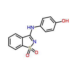 4-(1,1-DIOXO-1H-1LAMBDA6-BENZO[D]ISOTHIAZOL-3-YLAMINO)-PHENOL structure