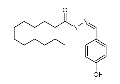 N'-(4-hydroxybenzylidene)dodecanehydrazide结构式
