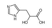 2-hydroxy-3-(3H-imidazol-4-yl)propanoic acid结构式