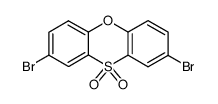 2,8-dibromo-phenoxathiine-10,10-dioxide结构式