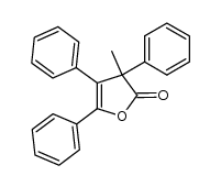 3-methyl-3,4,5-triphenyl-2(3H)-furanone结构式