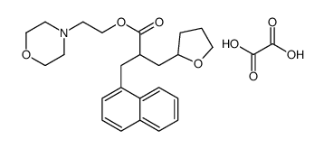 2-hydroxy-2-oxoacetate,2-morpholin-4-ium-4-ylethyl 2-(naphthalen-1-ylmethyl)-3-(oxolan-2-yl)propanoate结构式