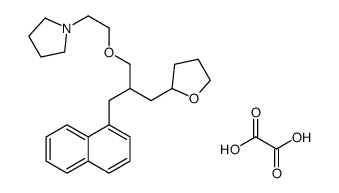 1-[2-[2-(naphthalen-1-ylmethyl)-3-(oxolan-2-yl)propoxy]ethyl]pyrrolidine,oxalic acid结构式