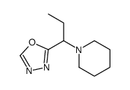 2-(1-piperidin-1-ylpropyl)-1,3,4-oxadiazole结构式