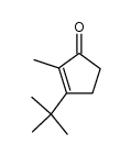 3-tert-butyl-2-methyl-2-cyclopenten-1-one结构式