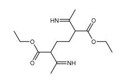 2,5-bis-(1-imino-ethyl)-adipic acid diethyl ester Structure