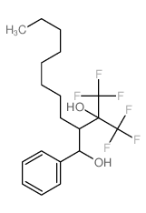 alpha-(2-Hydroxy-1,1,1-trifluoro-2-trifluoromethyl-3-undecyl)benzyl alcohol结构式