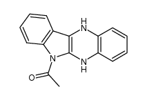 6-acetyl-6,11-dihydro-5H-indolo[2,3-b]quinoxaline Structure