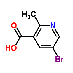 5-Bromo-2-methylnicotinic acid Structure