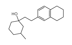 3-methyl-1-(2-(5,6,7,8-tetrahydronaphthalen-2-yl)ethyl)cyclohexanol Structure