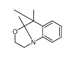 3a,4,4-trimethyl-1,2-dihydro-[1,3]oxazolo[3,2-a]indole结构式