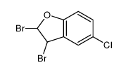 2,3-dibromo-5-chloro-2,3-dihydrobenzofur结构式