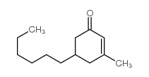 3-Methyl-5-hexyl-2-cyclohexen-1-one structure