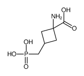 Cyclobutanecarboxylic acid, 1-amino-3-(phosphonomethyl)- (9CI)结构式
