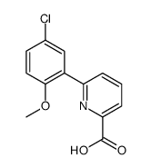6-(5-Chloro-2-Methoxyphenyl)picolinic acid Structure
