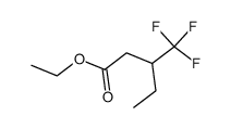 3-trifluoromethylpentanoic acid ethyl ester结构式