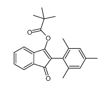 [3-oxo-2-(2,4,6-trimethylphenyl)inden-1-yl] 2,2-dimethylpropanoate结构式