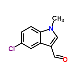 5-Chloro-1-methyl-1H-indole-3-carbaldehyde结构式