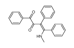 1-Methylamino-1,2,4-triphenyl-1-buten-3,4-dion结构式