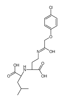 (2S)-2-[[1-carboxy-3-[[2-(4-chlorophenoxy)acetyl]amino]propyl]amino]-4-methylpentanoic acid结构式