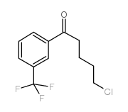 5-chloro-1-[3-(trifluoromethyl)phenyl]pentan-1-one structure