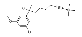 [7-chloro-7-(3,5-dimethoxyphenyl)-1-octynyl]trimethylsilane Structure