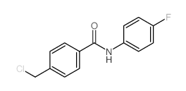 4-Chloromethyl-N-(4-fluorophenyl)benzamide结构式