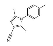2,5-dimethyl-1-(4-methylphenyl)pyrrole-3-carbonitrile结构式