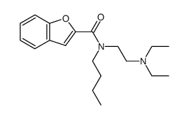 N-Butyl-N-[2-(diethylamino)ethyl]-2-benzofurancarboxamide结构式