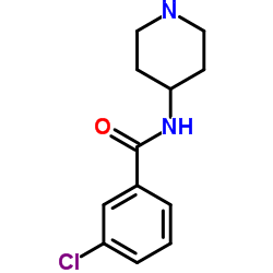 3-Chloro-N-(4-piperidinyl)benzamide structure