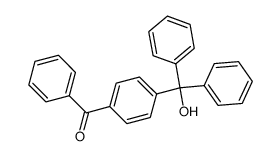 (p-Benzoylphenyl)diphenylmethanol结构式