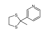 3-(2-methyl-1,3-dithiolan-2-yl)pyridine结构式