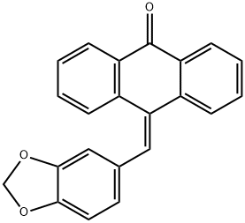 10-piperonylidene-9-anthrone结构式