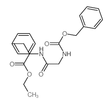 ethyl 3-phenyl-2-[[2-(phenylmethoxycarbonylamino)acetyl]amino]propanoate结构式