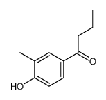 1-(4-hydroxy-3-methylphenyl)butan-1-one结构式