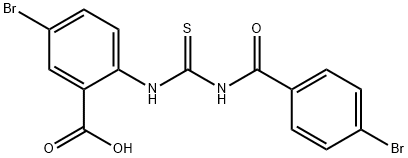 5-bromo-2-[[[(4-bromobenzoyl)amino]thioxomethyl]amino]-benzoic acid picture