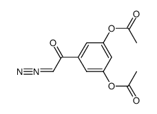 1-(3,5-diacetoxy-phenyl)-2-diazo-ethanone Structure