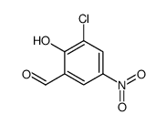 3-chloro-2-hydroxy-5-nitrobenzaldehyde结构式