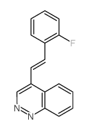 4-[2-(2-fluorophenyl)ethenyl]cinnoline structure