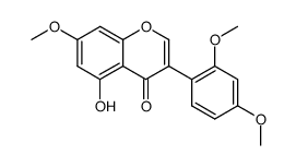 3-(2,4-Dimethoxyphenyl)-5-hydroxy-7-methoxy-4H-1-benzopyran-4-one结构式