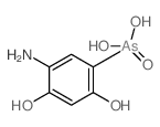 (5-amino-2,4-dihydroxy-phenyl)arsonic acid结构式