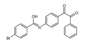 4-bromo-N-[4-(2-oxo-2-phenylacetyl)phenyl]benzamide结构式