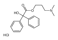 3-(dimethylamino)propyl 2-hydroxy-2,2-diphenylacetate,hydrochloride Structure