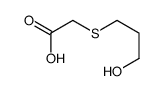 2-(3-hydroxypropylsulfanyl)acetic acid结构式