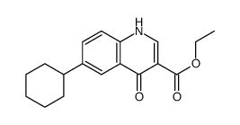 ethyl 6-cyclohexyl-4-oxo-1H-quinoline-3-carboxylate Structure